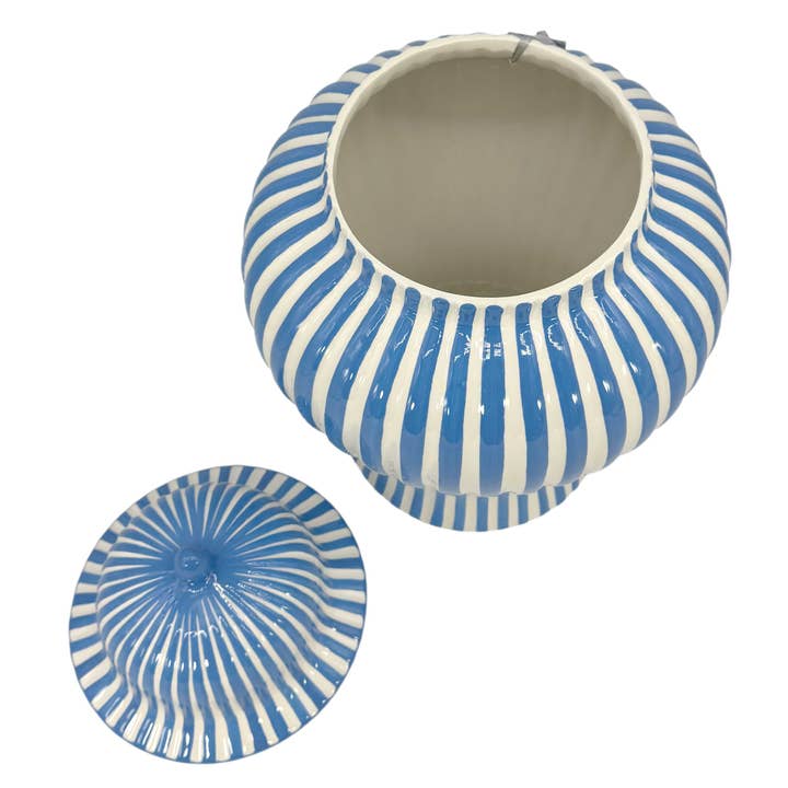 Galt International Company - Vente Vases - Vase en céramique rayé Candy Cane 18"25