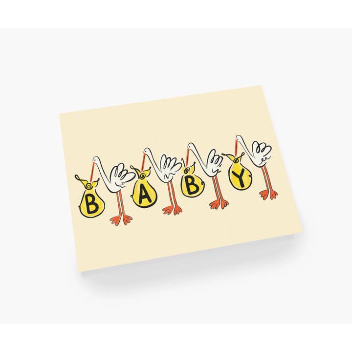 Courage Card Co. - Vente Cartes bébé - Livraison de cigogne1