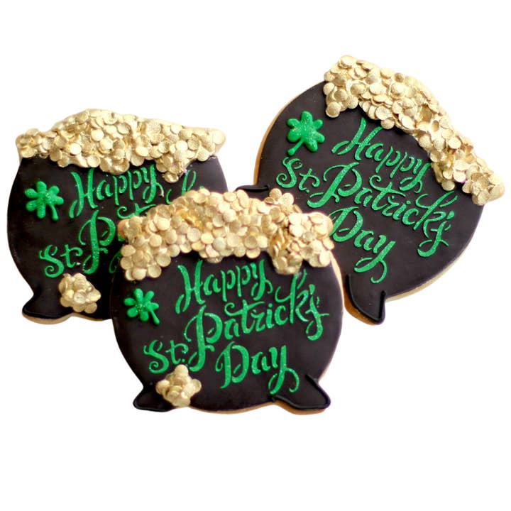Pot of Gold Cookies for wholesale by Sweet Sanctions LLC