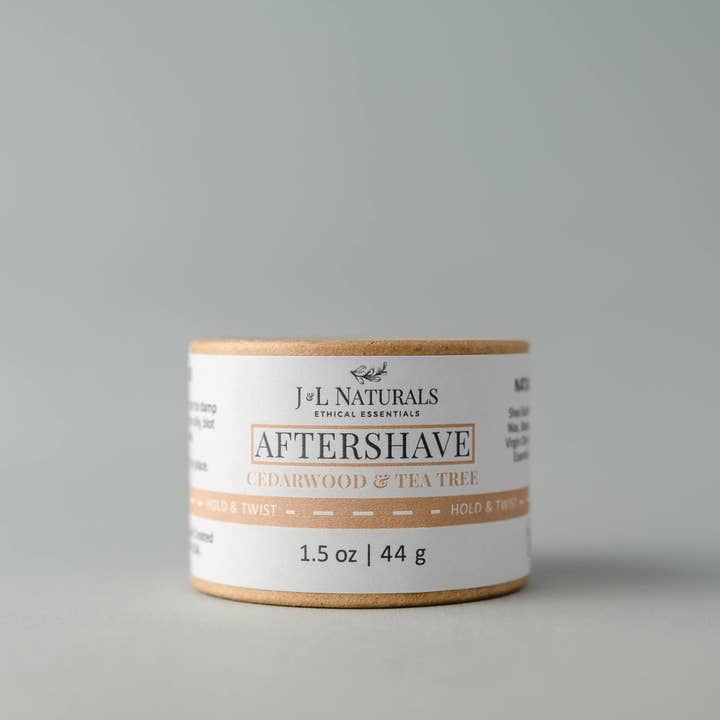 J&L Naturals – Engroshandel Aftershave - Herre – Aftershave Rub - naturlig, vegansk og fugtgivende aftershave balm