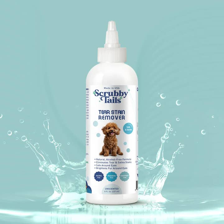 Natural Dog Eye Tear Stain Remover - 8 Oz for wholesale by Scrubby Tails