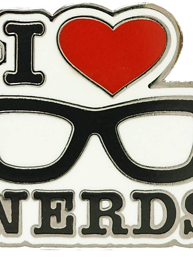 Épingle en émail J'aime les nerds pour la vente par Peter Pauper Press