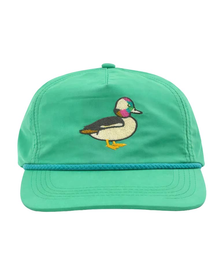 Bufflehead Duck Rope Cap, Green for wholesale by Lischka Brothers