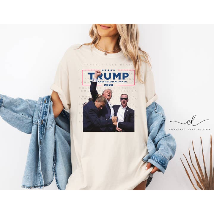 Trump Make America Great Comfort Colors Tee for wholesale by Chantely Lace