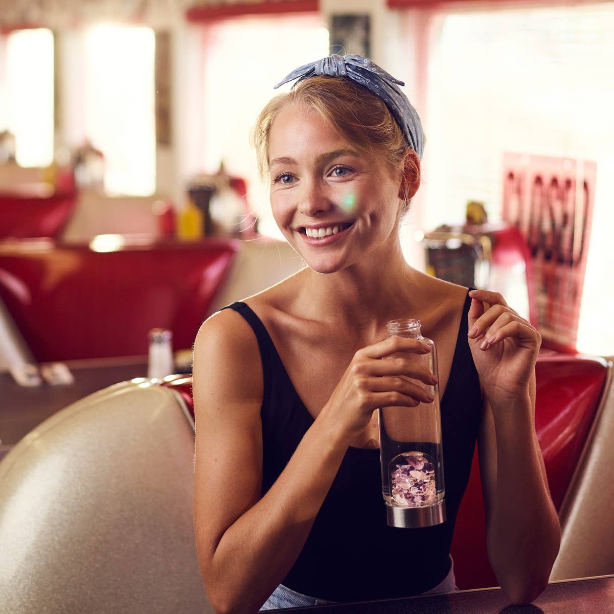 VitaJuwel - Vendita all'ingrosso Borracce - Crystal Water Bottle ViA | WELLNESS con gemme genuine6