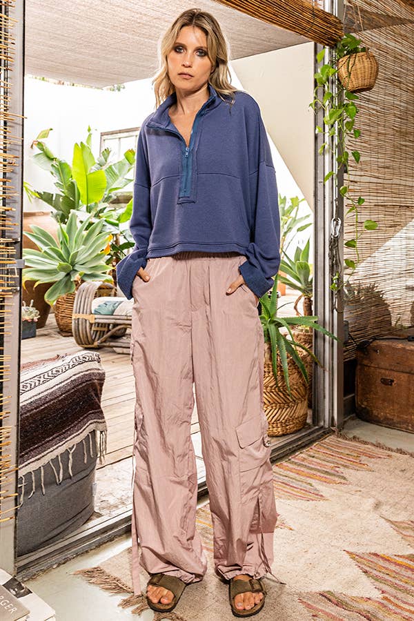 BUCKETLIST INC - Wholesale Pants - Women's - IP5295 Solid Jogger Cargo Pants23
