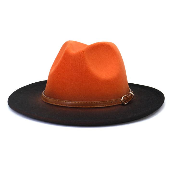 ACCITY - Wholesale Fedora - Women's - WOMEN WARM COLOR MATCHING BELT PANAMA HAT_CWAH0707
