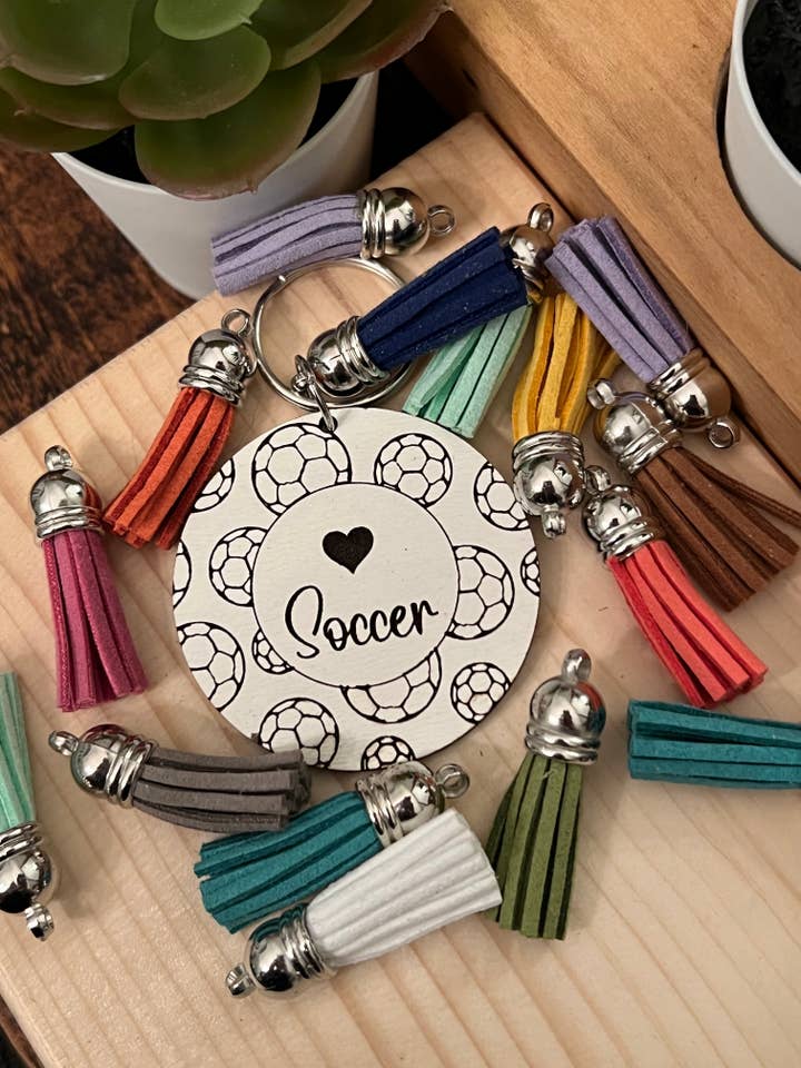 heart soccer keychain for wholesale by Suchfungoods