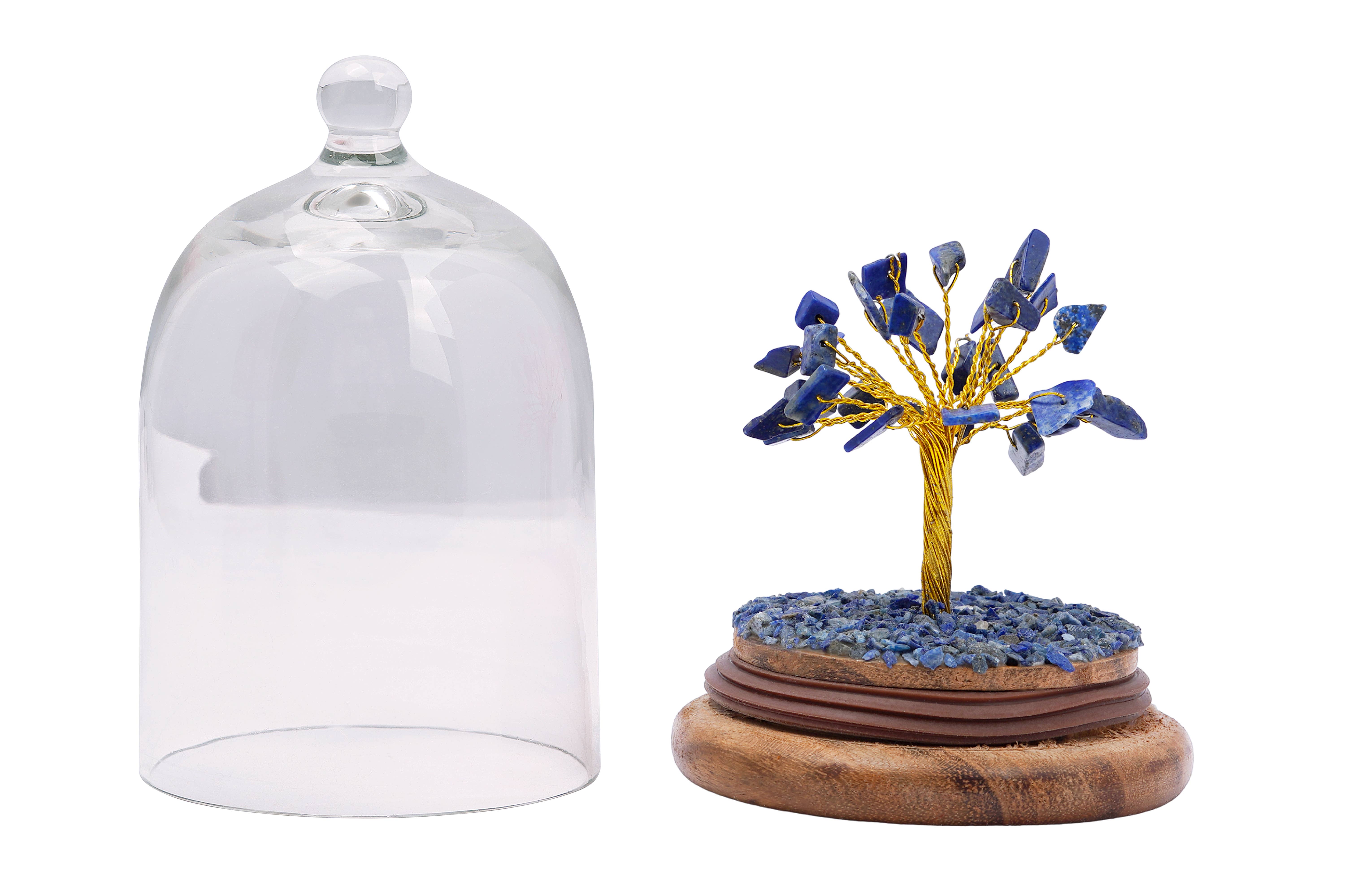 Designs by Deekay Inc. - Wholesale Decorative Tabletop Object - Lapiz Lazuli Crystal Dome Tree