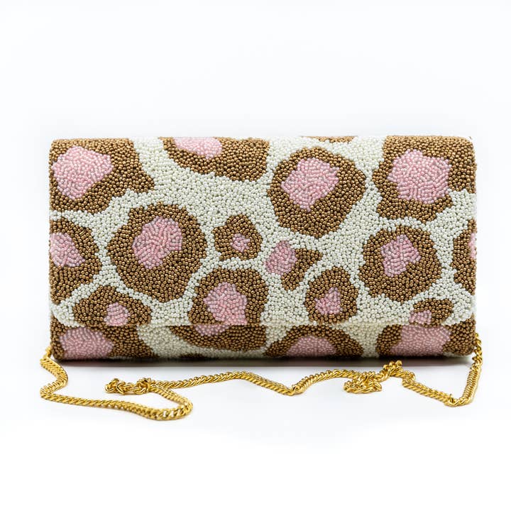 Fog Leopard Ivory Bronze Pink for wholesale by Tiana Designs