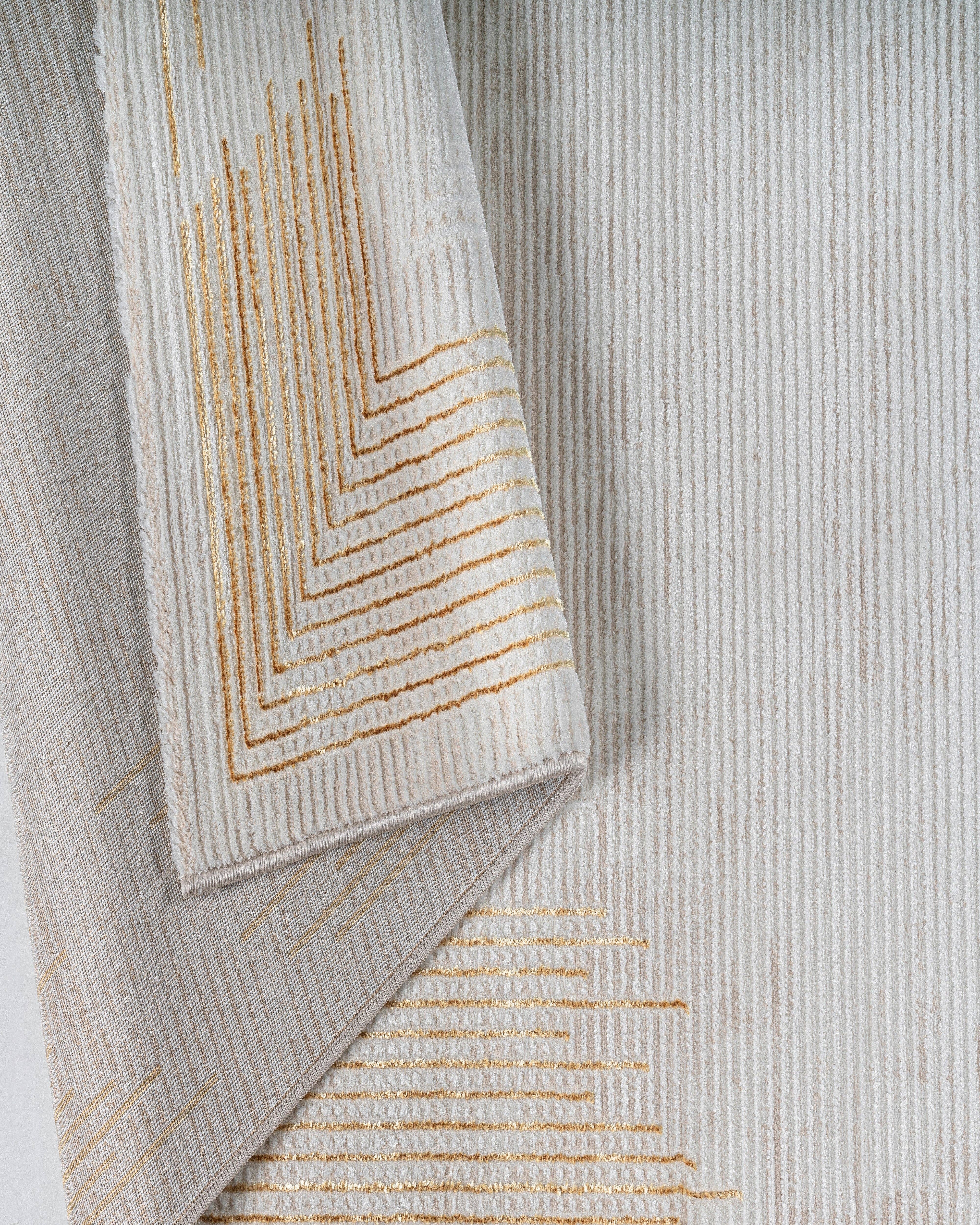 Rug Star USA - Venta al por mayor Alfombra pequeña - Alfombra turca Gamma Premium Collection dorado/beige 517A6