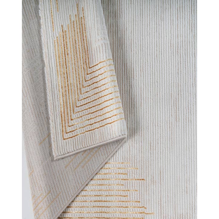 Rug Star USA - Venta al por mayor Alfombra pequeña - Alfombra turca Gamma Premium Collection dorado/beige 517A6