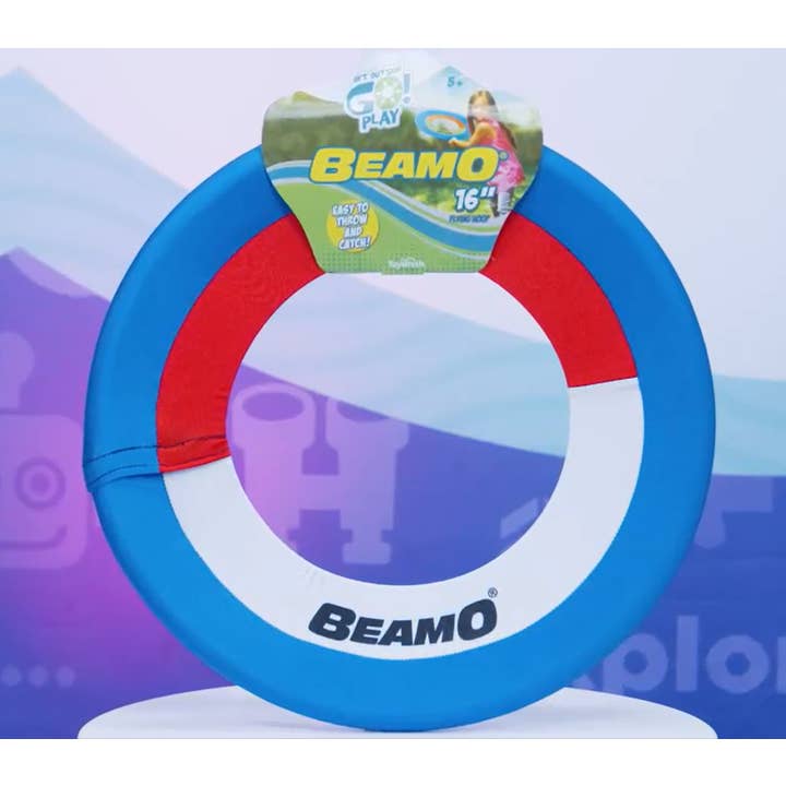 Toysmith - Wholesale Sporting Game - Kids & Baby - Get Outside GO™ Mini Beamo Flying Hoop 16", Throwing Disk