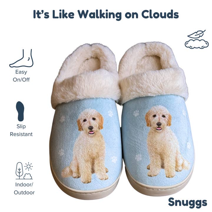 E&S Pets - Wholesale Slippers - Unisex - Golden Doodle Snuggs Slipper - Comfy - Pet lovers