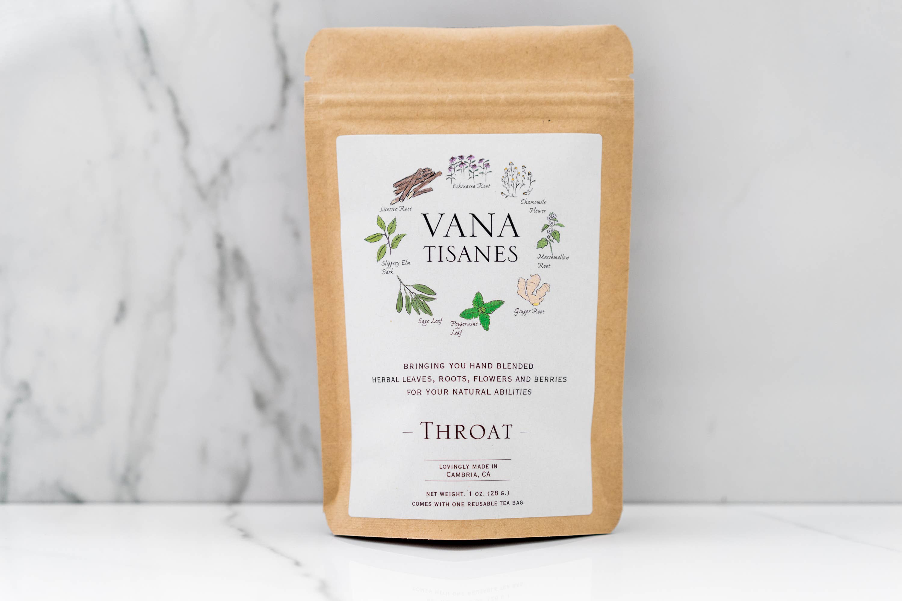 Vana Tisanes - Wholesale Health/Detox Tea - Throat Herbal Tea2