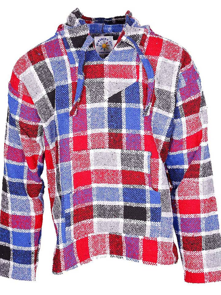 Baja Joy High-Quality Pull-Over Hoodie Jacket Checkerboard for wholesale by Sunshine Joy