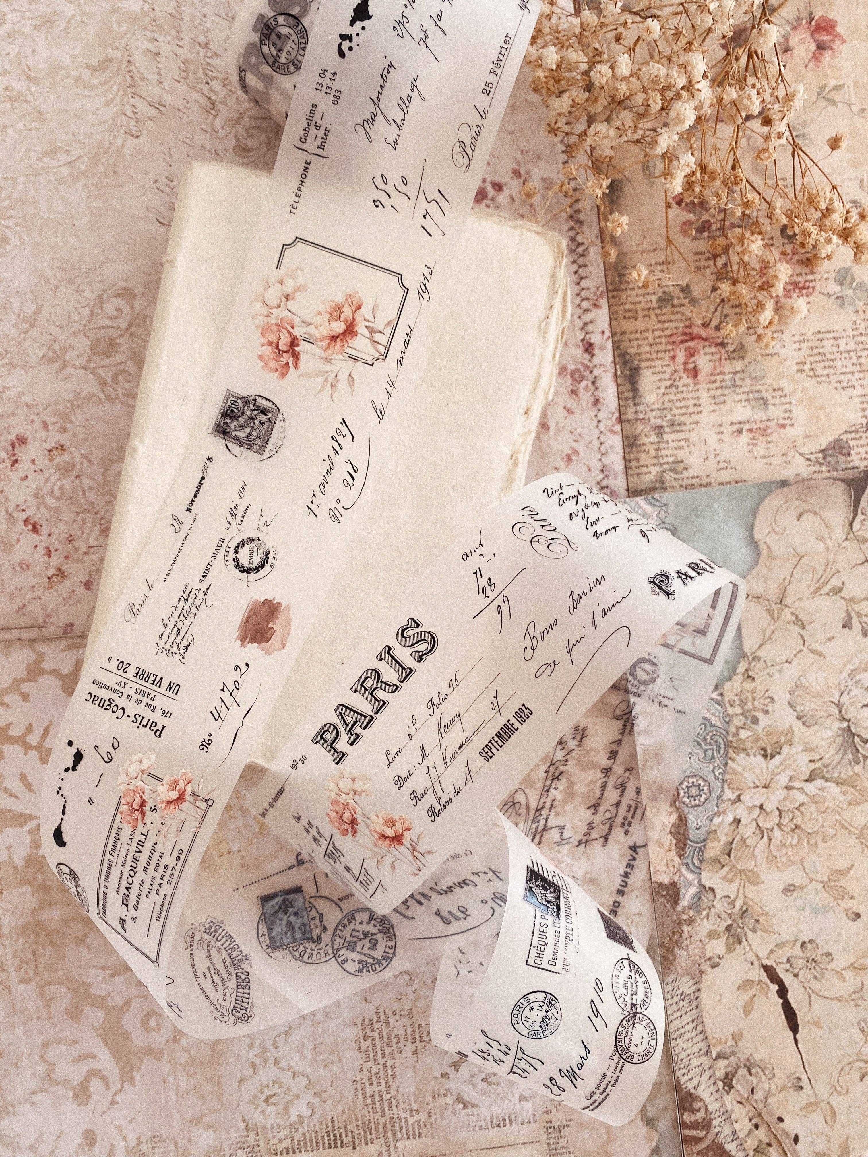 Chapteries - Wholesale Washi Tape - PET tape - Vintage peony10