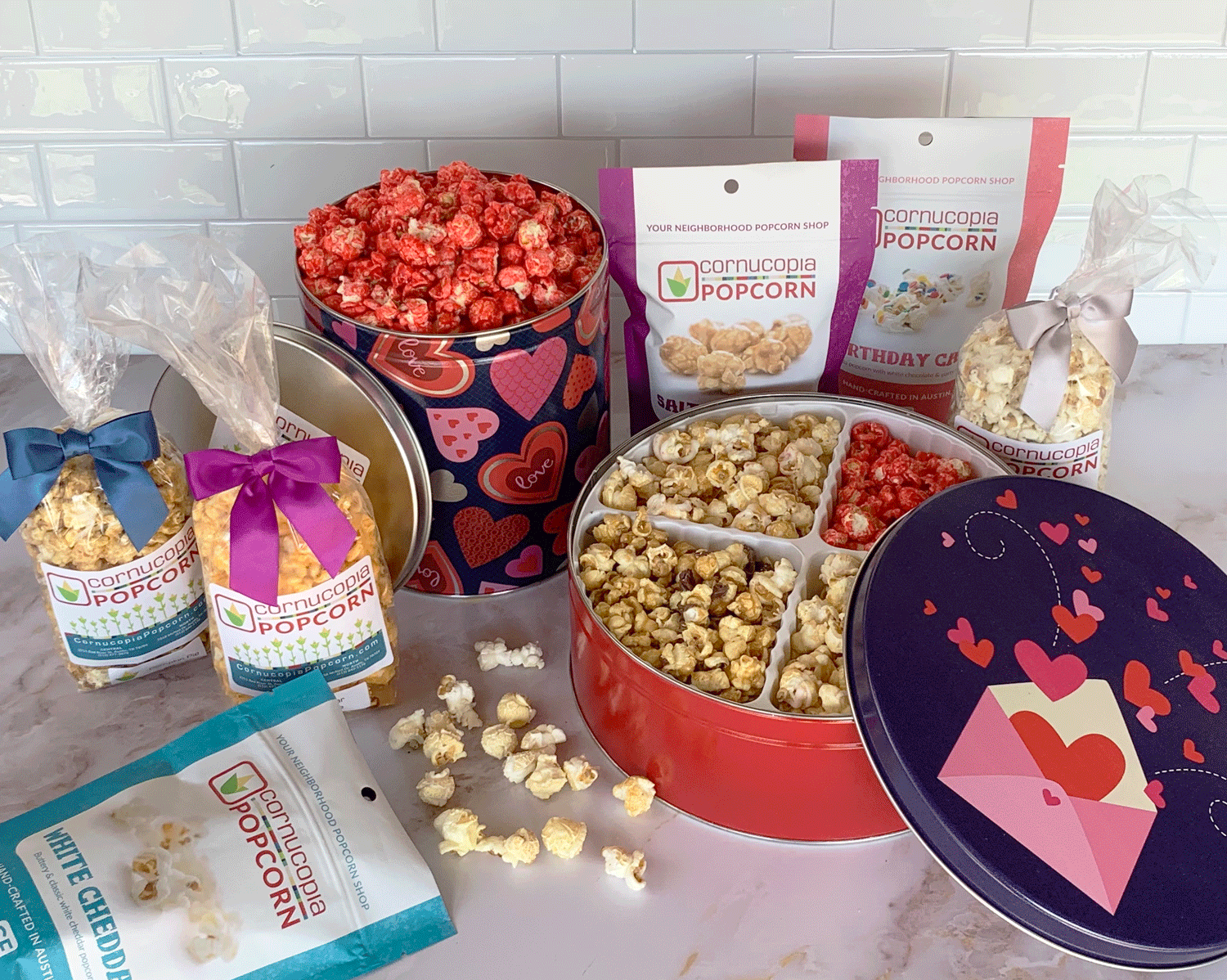 Cornucopia Popcorn - Wholesale Popcorn - Birthday Cake Popcorn (GF) Signature Bag8