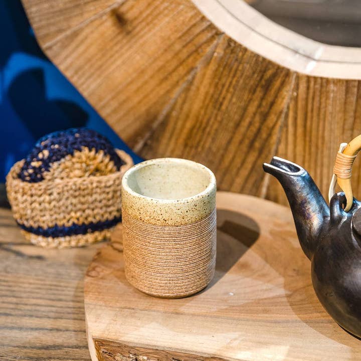 Sobremesa - Wholesale Coffee Mug - Rustic White Ceramic Tumbler, Tea Coffee Mug 1