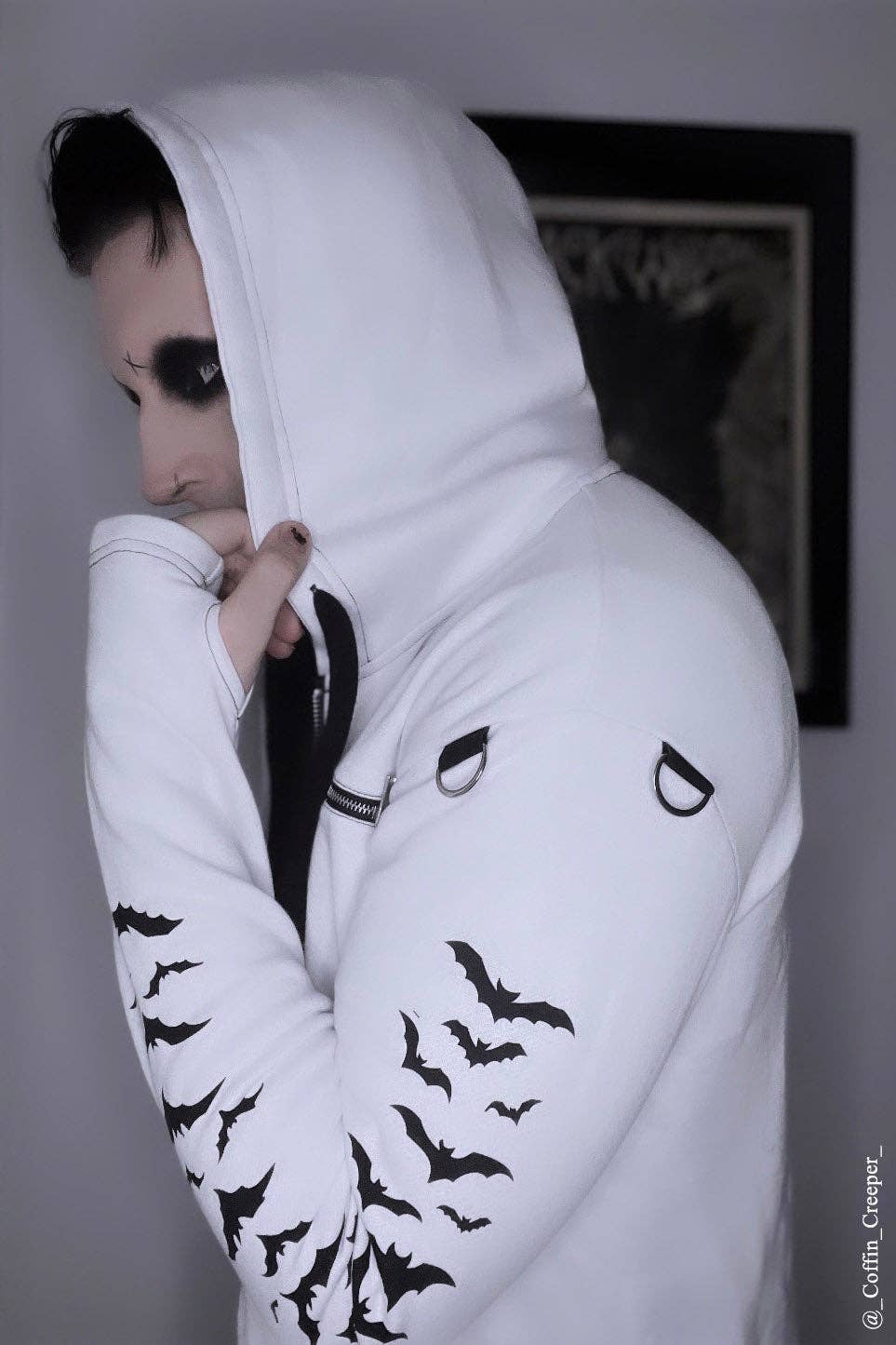 vampirefreaks - Wholesale Hoodie - Unisex - Split Mage Hoodie [Black/White]1