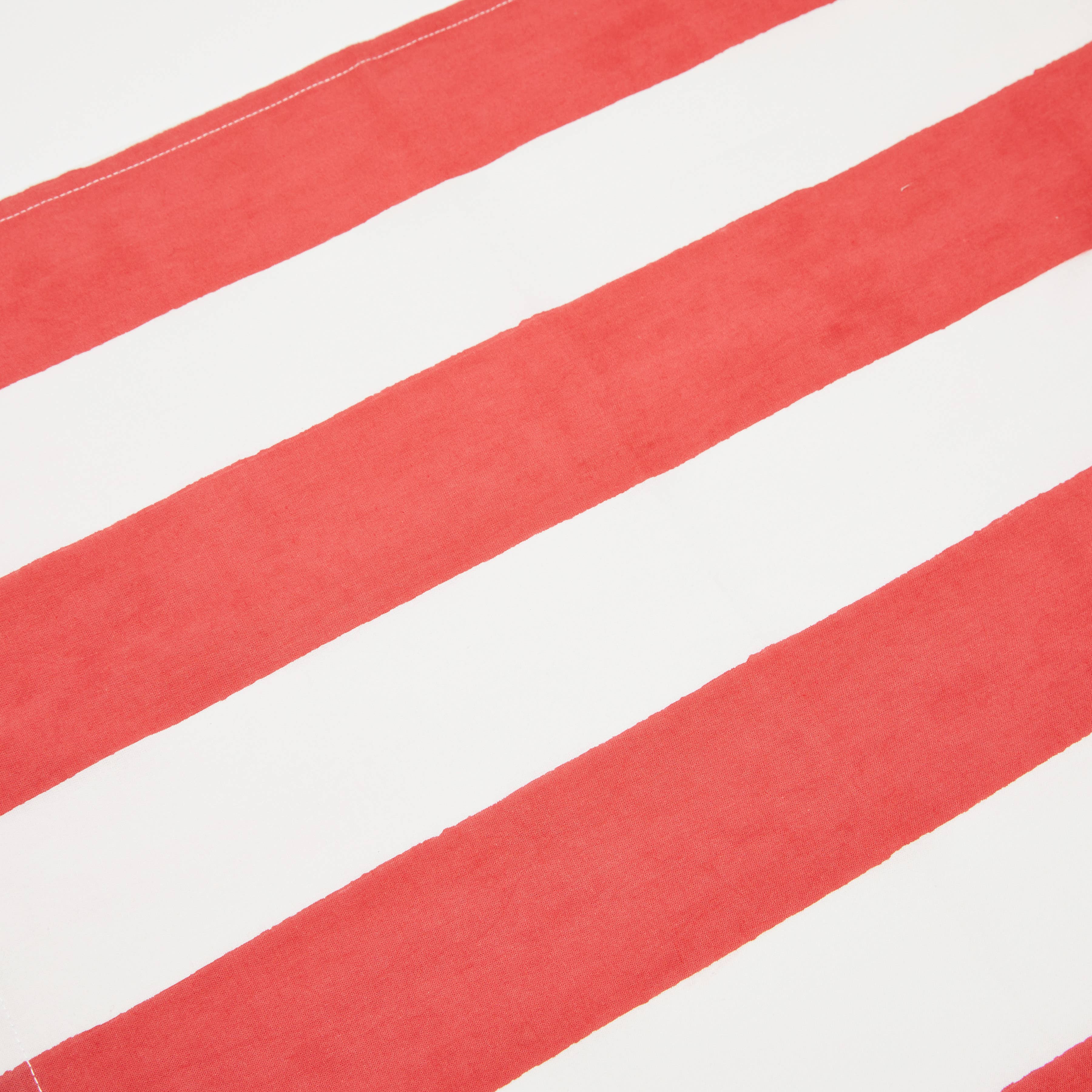 Couleur Nature - Wholesale Tablecloth - St. Tropez Red Stripes | French Tablecloth3