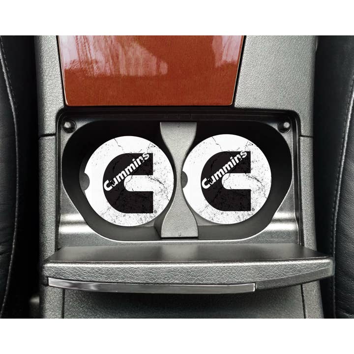 Distressed Cummins Car Coaster Set for wholesale by The Goblin Saloon