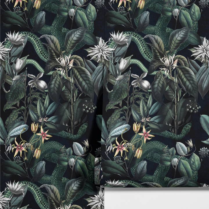 Wallpapers4Beginners - Wholesale Wallpaper - Carta da parati botanica scura5