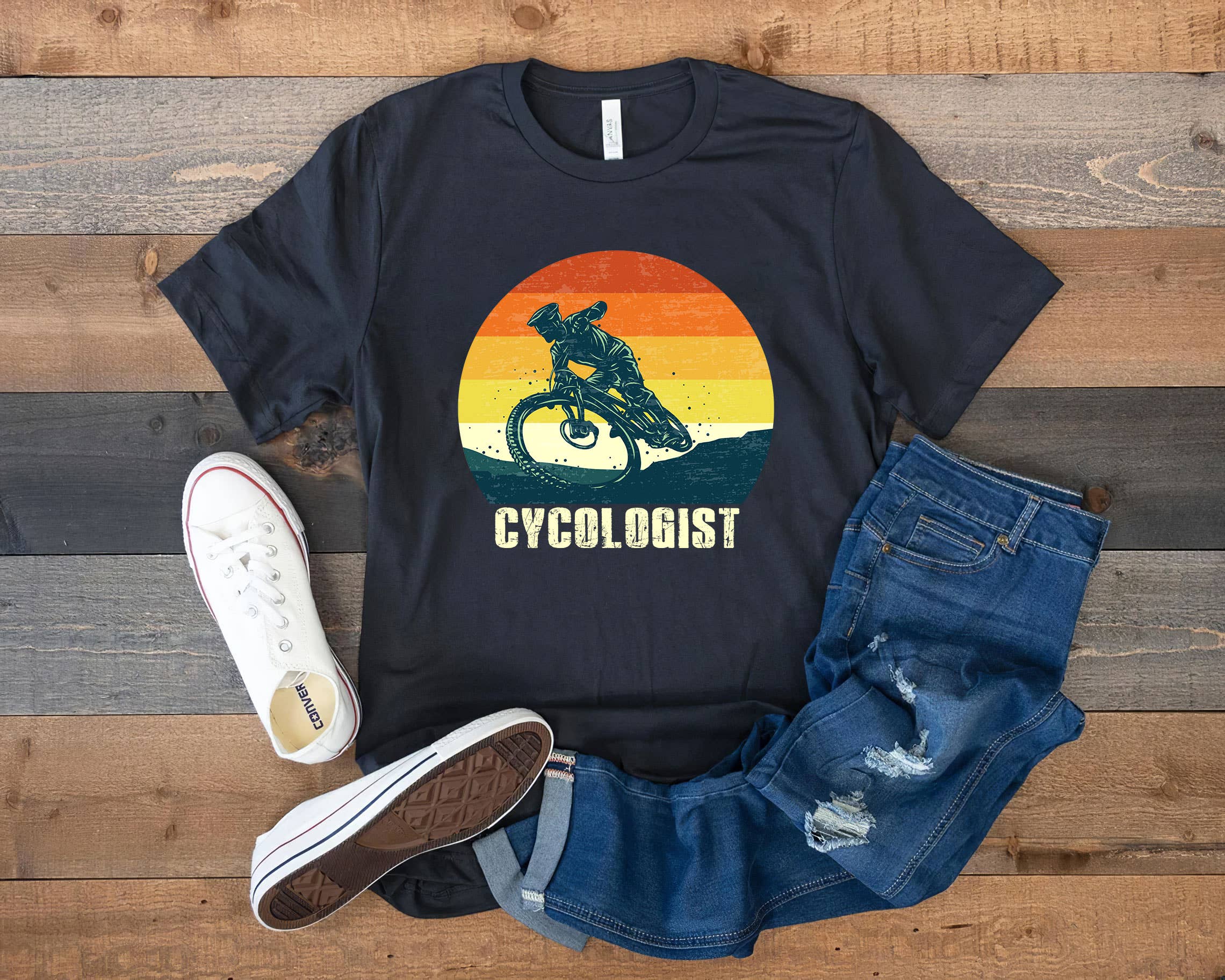 Black Cycologist Shirt, Bicycle Shirt, Cycling Shirt, Bike Shirt for wholesale on Faire3