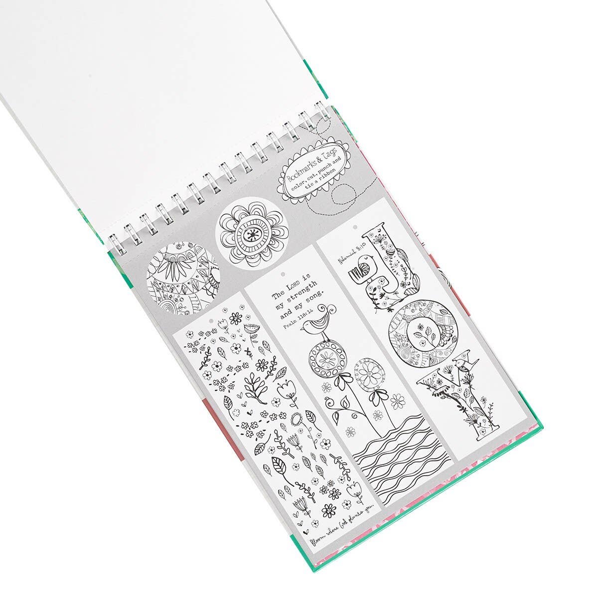 Christian Art Gifts - Vente Livre de coloriage et d'activités pour adultes - Cahier de coloriage Wirebound Joy for the Journey3