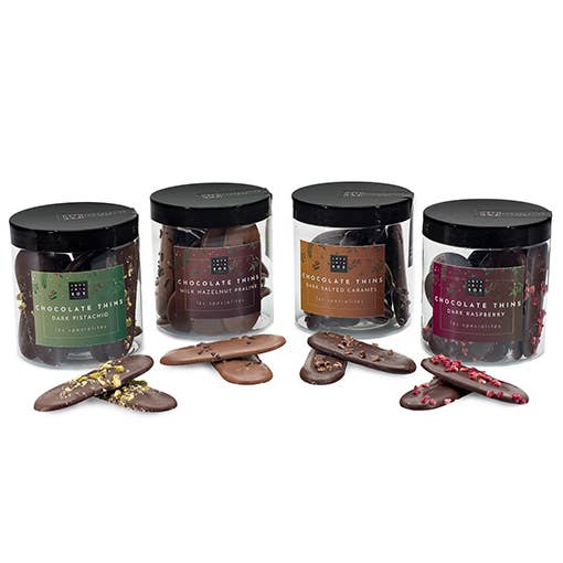 Love in a Box Chocolatier - Wholesale Chocolate - Christmas Chocolate Thins Dark Salted Caramel3