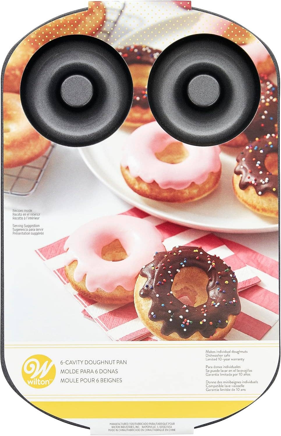 Innovarix - Wholesale Baking Dish - 6-Cavity Non-Stick Doughnut Baking Pan, 3 3/4Inches3