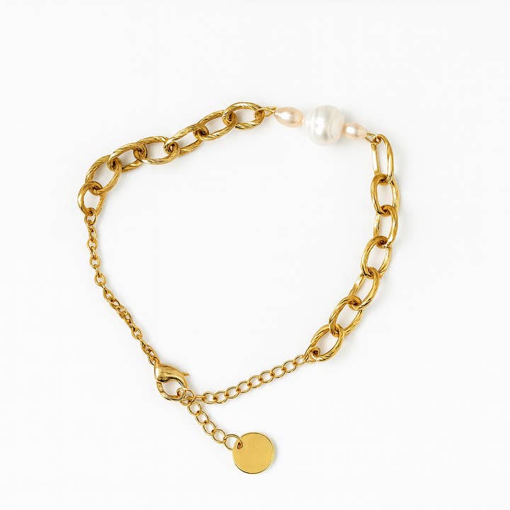 Golden River Pearl Bracelet for wholesale by Lucy Andy Jewellery