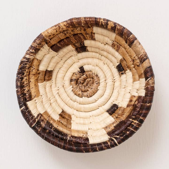 Mini Basket Ornament ~ Banana Fiber Snowflake for wholesale by MAADILI COLLECTIVE