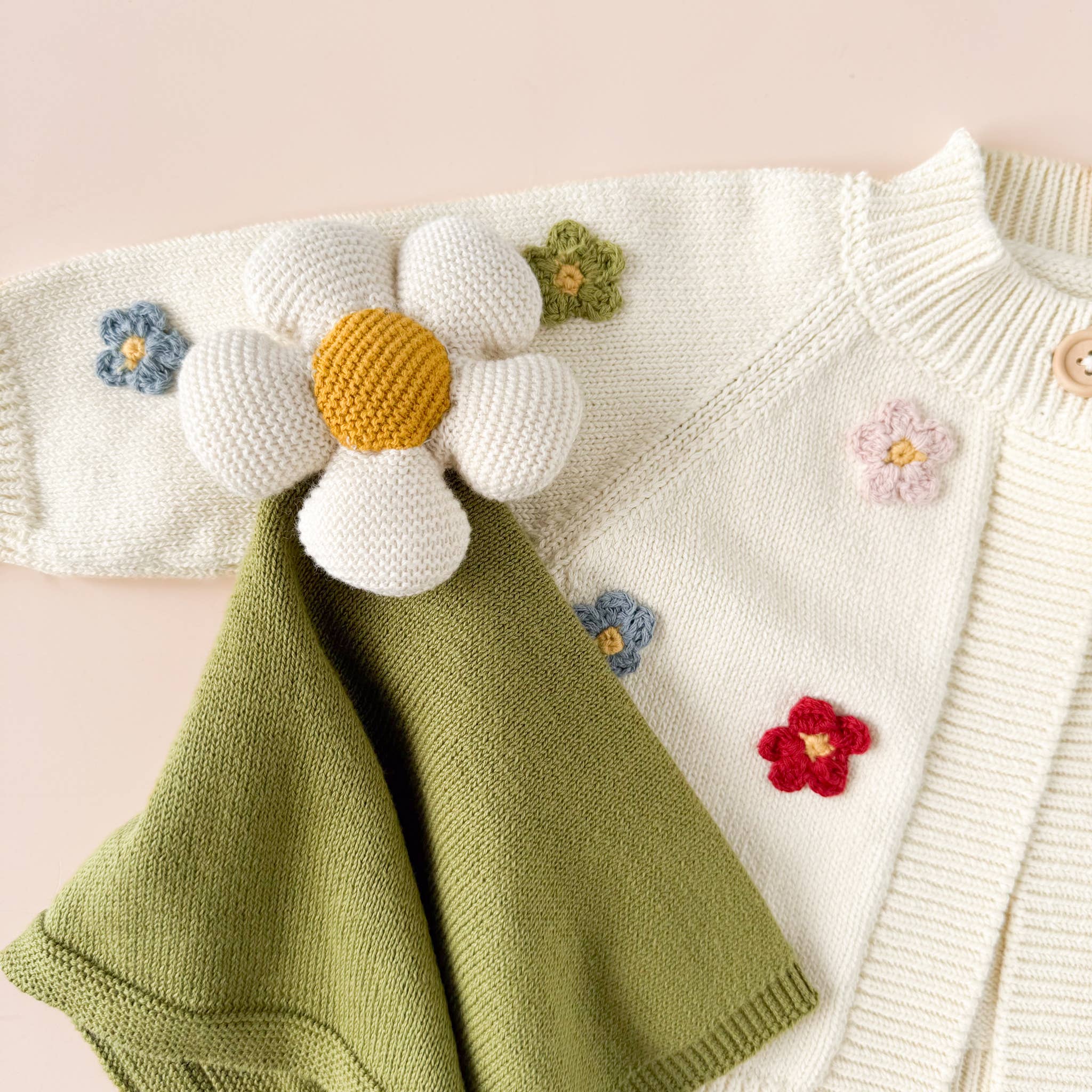 The Blueberry Hill – wholesale Kofta - Baby – Bomullsblomma Kofta Färg Babysweaters Kläder5