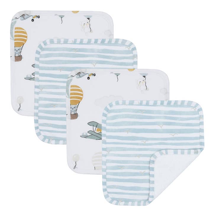 Living Textiles - Wholesale Bath & Body Set - Baby - 5pc Bath Gift Set - Up And Up Away5