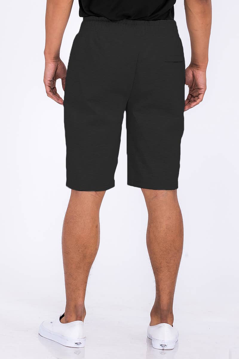 WEIV - Vente Short – homme - SP111 Short de survêtement en coton chiné pour homme2