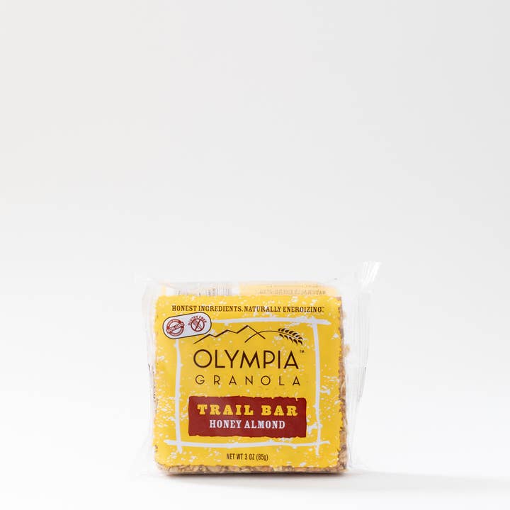 Olympia Granola - Wholesale Snack Bar - Olympia Granola Honey Almond Trail Bar Granola Bar Case