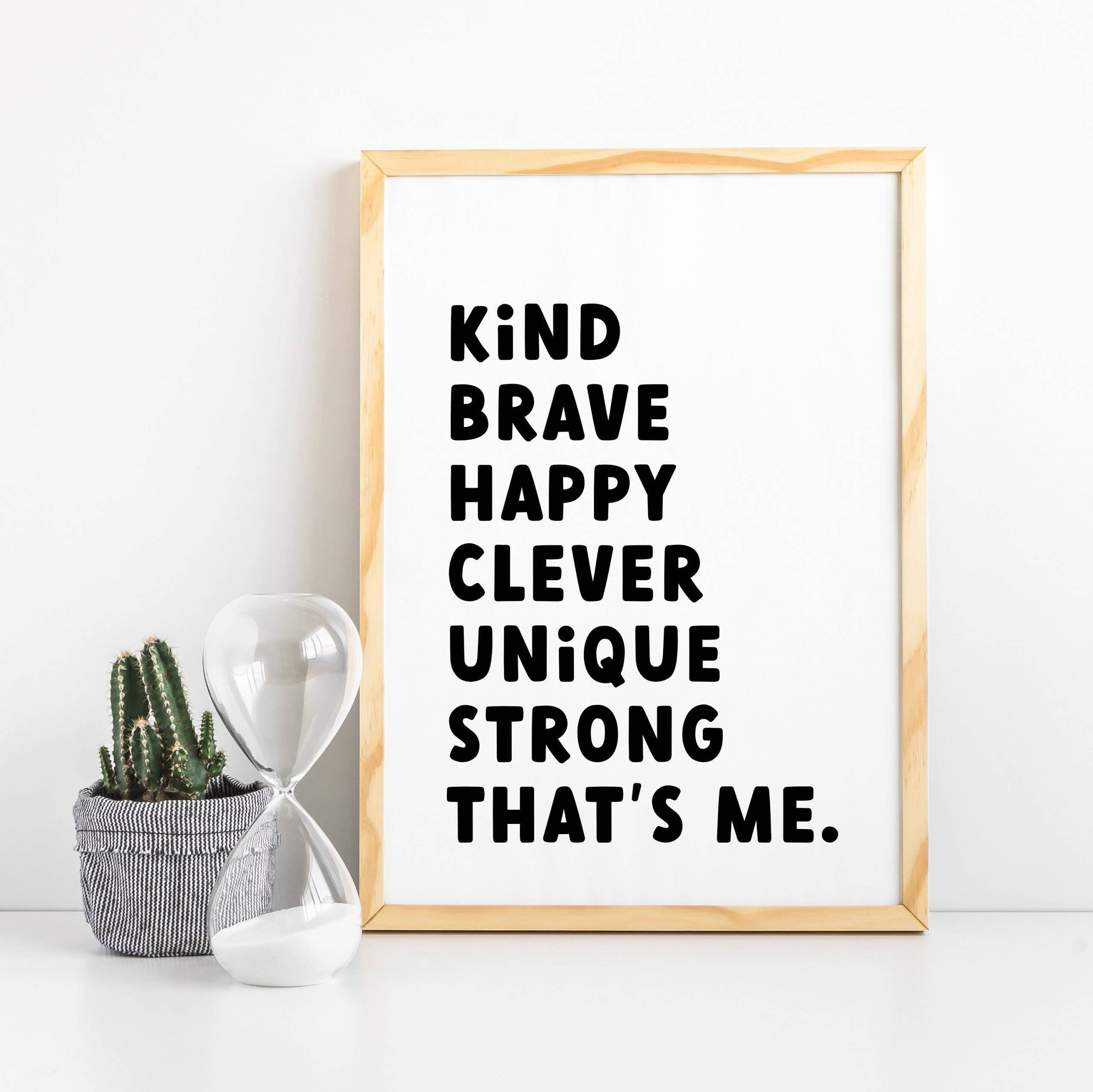 Word Up Creative - Wholesale Art Print - Kids & Baby - Kids Positive Affirmation Print7