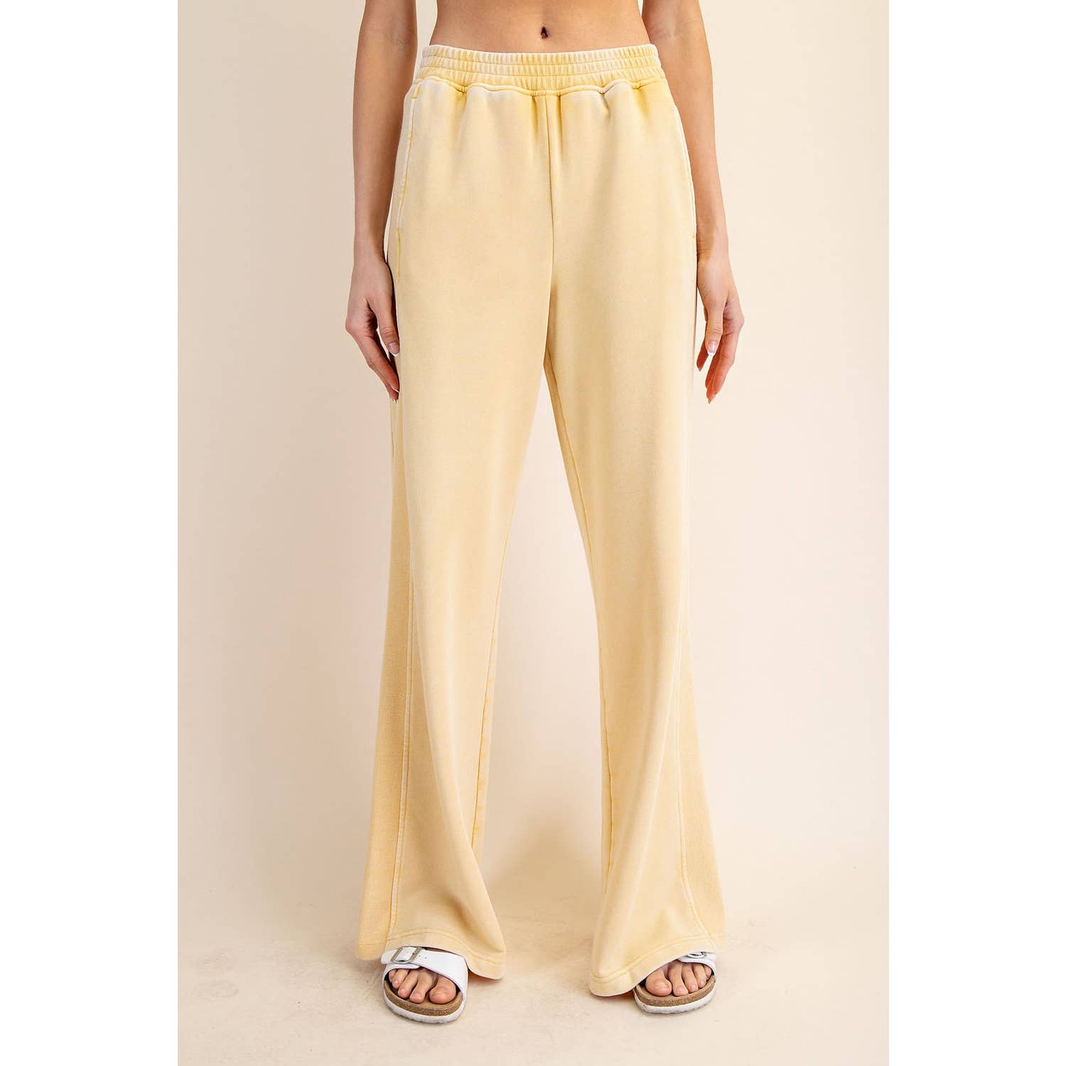 Rae Mode - Vente Pantalon – femme - PANTALON LARGE CÔTÉ CÔTELÉ LAVÉ MINÉRAL2