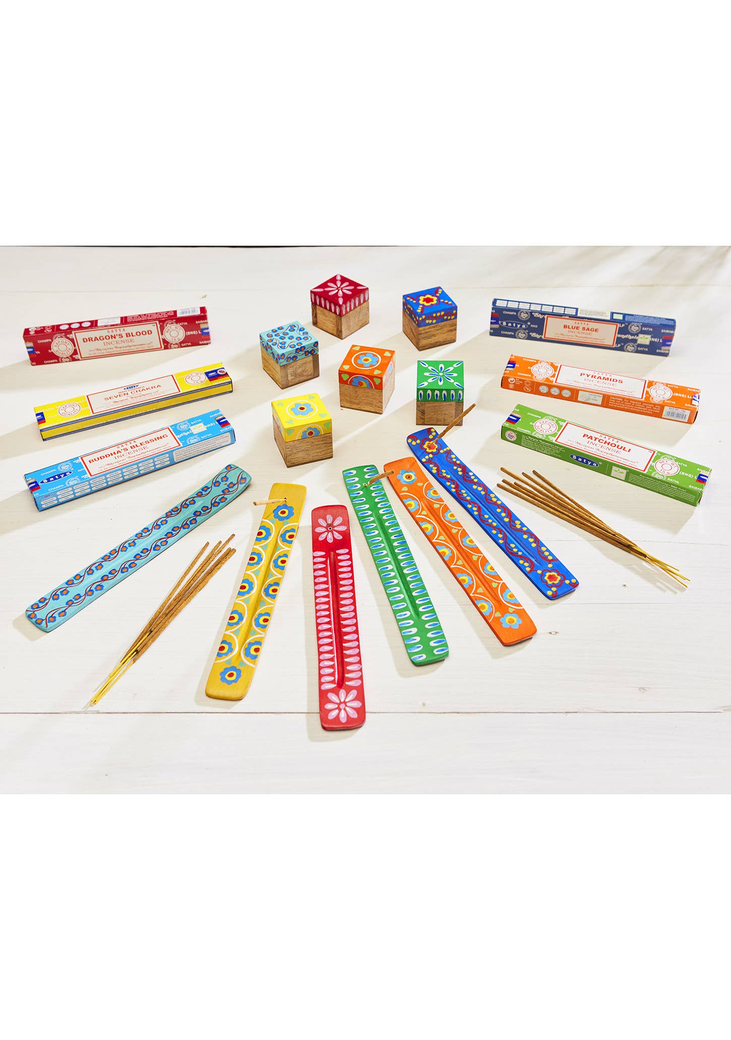 Namaste – wholesale Decorative box – Hand Painted Indian Truck Art Trinket Box8