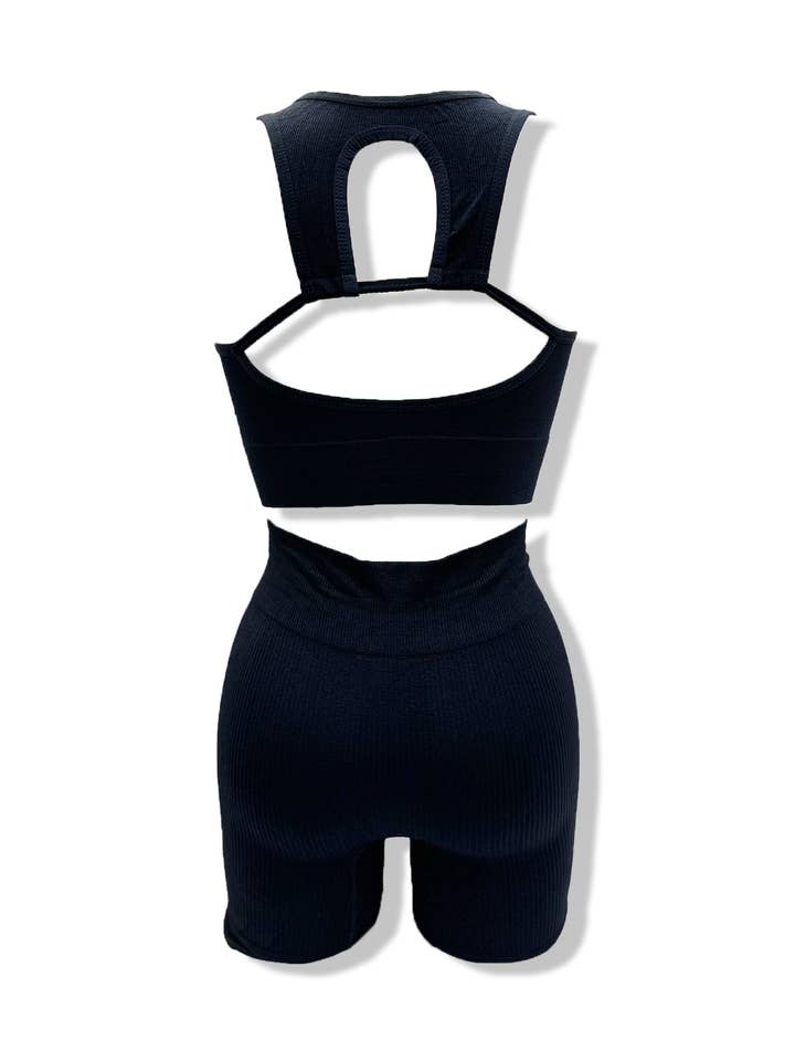 Belle Com'Elle - Wholesale Activewear Set - Women's - Ribbed Sports Set1