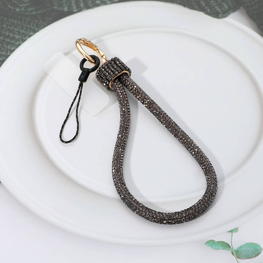 Sensibling Corp. - Wholesale Keychain - Women's - Bling Studded Phone Strap Keychain Bag Charm1