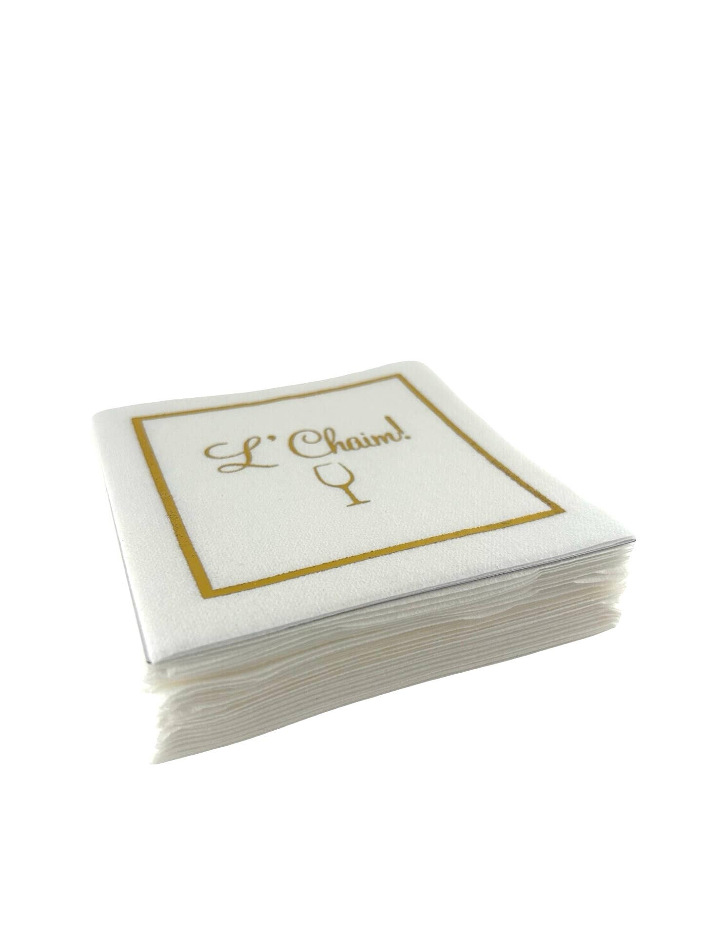 Maven Home - Wholesale Disposable Napkin - Linen-Feel Cocktail Napkins, L'Chaim1