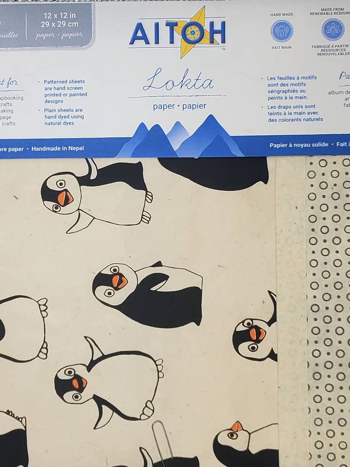 Paper Pack, Small, Penguins for wholesale by Aitoh Company