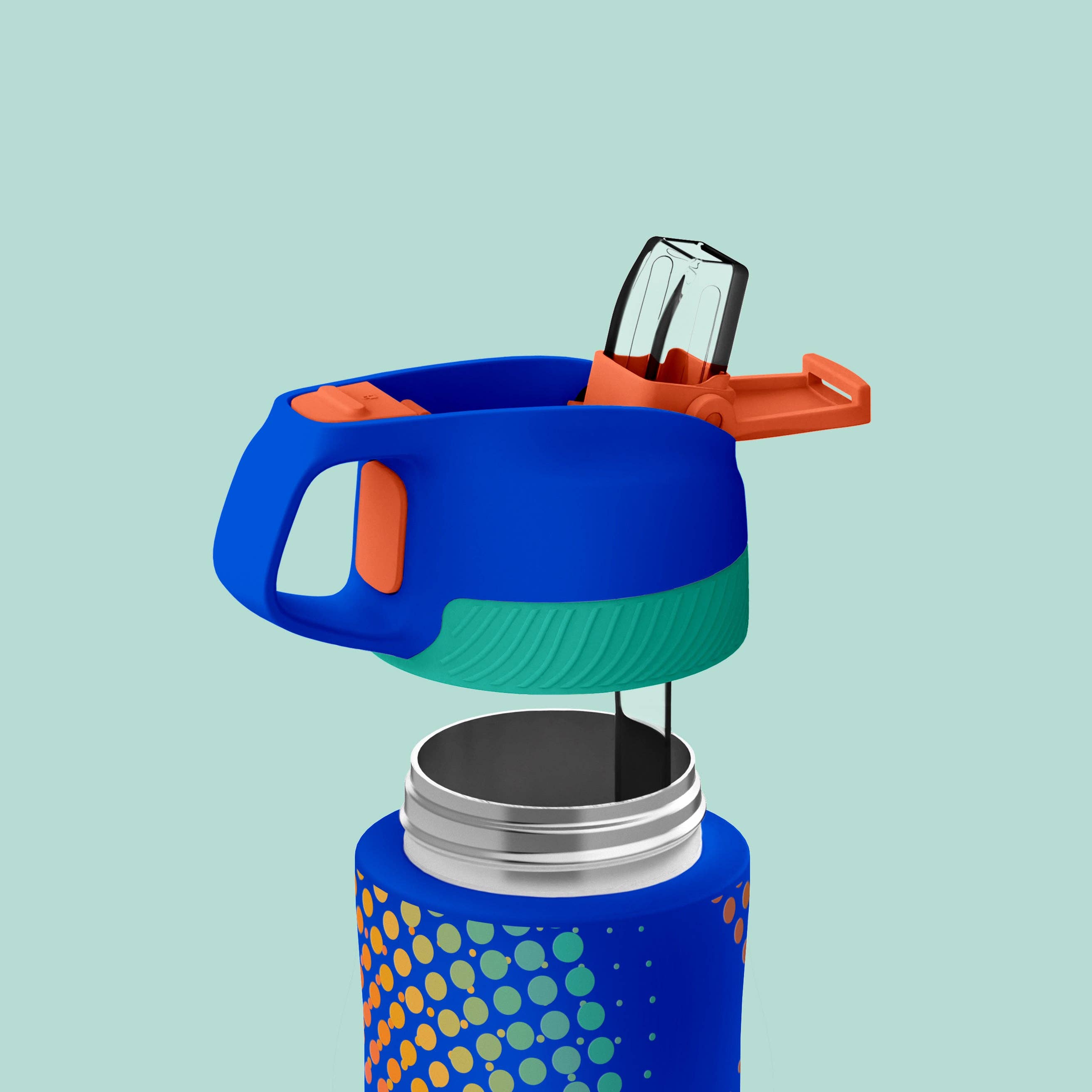 Ottle Hydration - Wholesale Water Bottle - Halftone Vortex 19 oz Water Bottle2