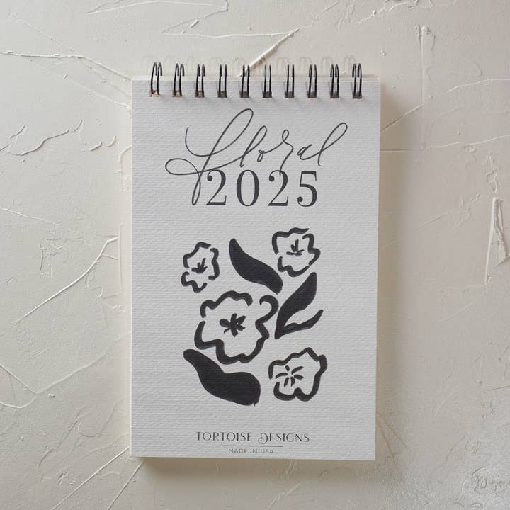 Floral Calendar 2026 for wholesale by Tortoise Designs