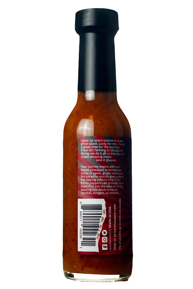 Karma Sauce - Wholesale Hot Sauce - Huhū Diablo (sold in increments of 6)2