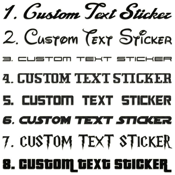 Famous Fonts Custom Text Sticker for wholesale by WinsterCreations™