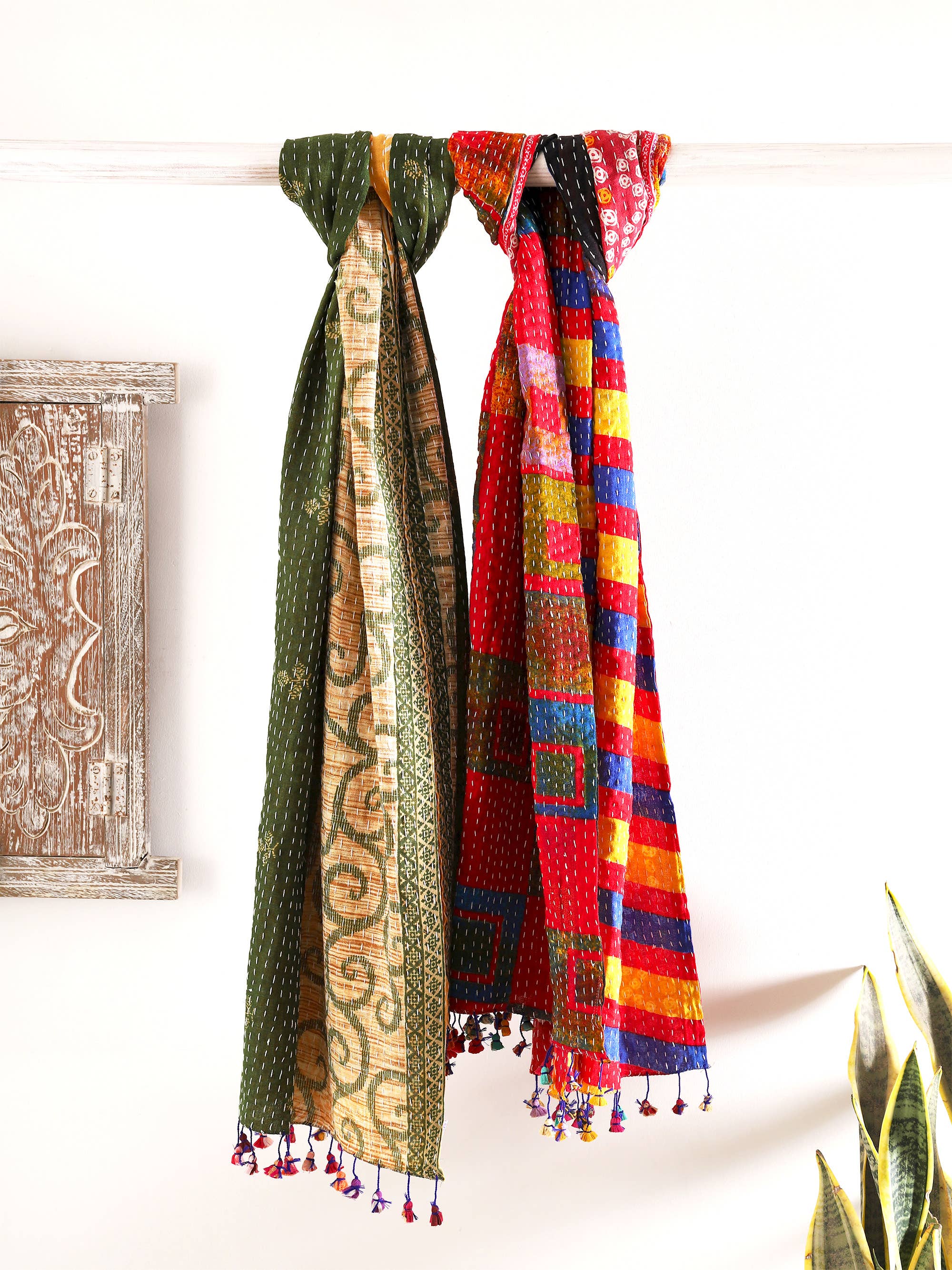 Sevya Handmade – Großhandel Schal – Damen – Cotton Kantha Schals2