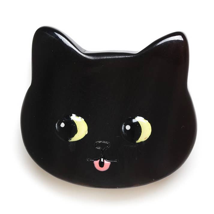 Svart kattbrosch från Nature Bijoux för wholesale av Nature Bijoux